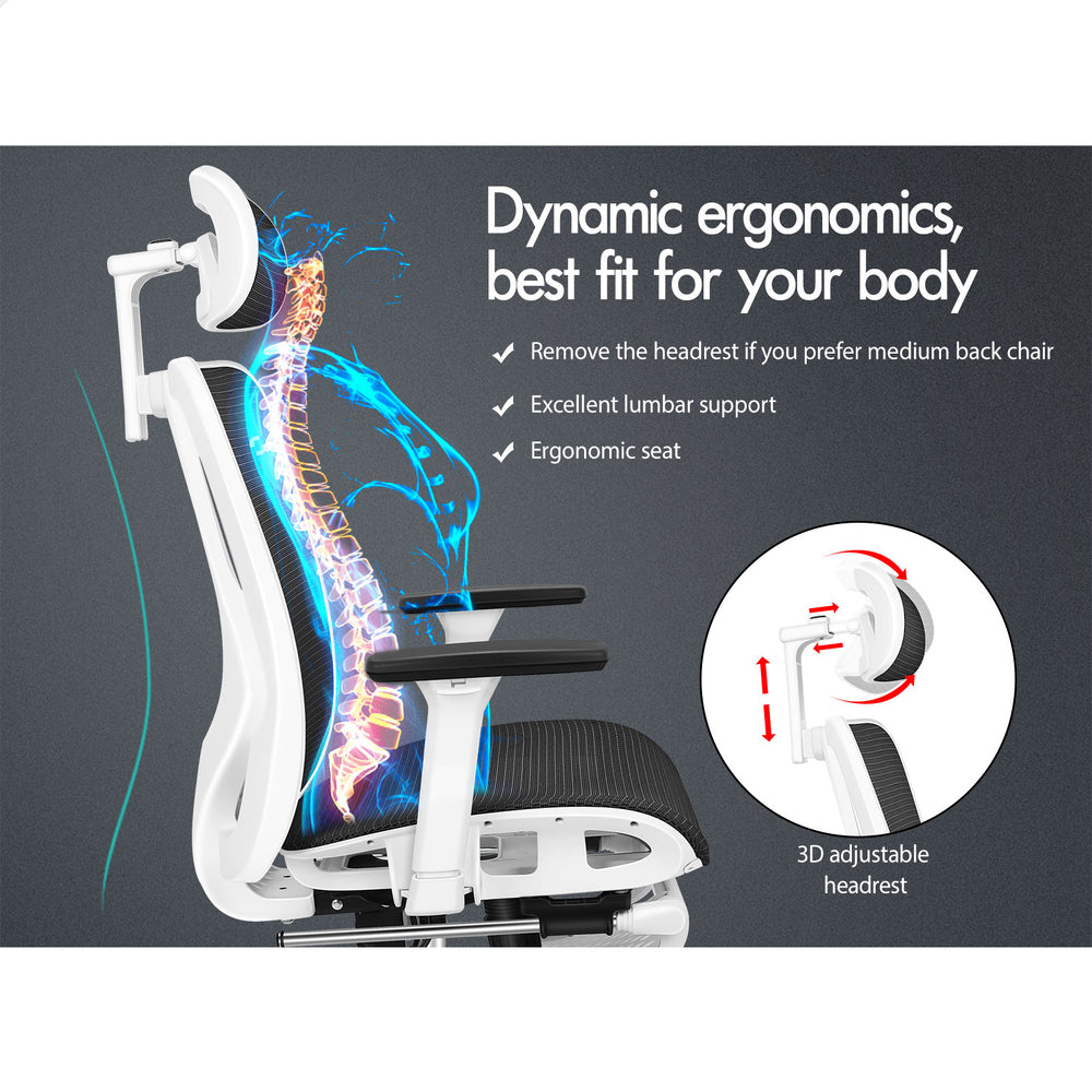 ALFORDSON Ergonomic Office Chair Mesh Seat Executive Work Computer Gaming