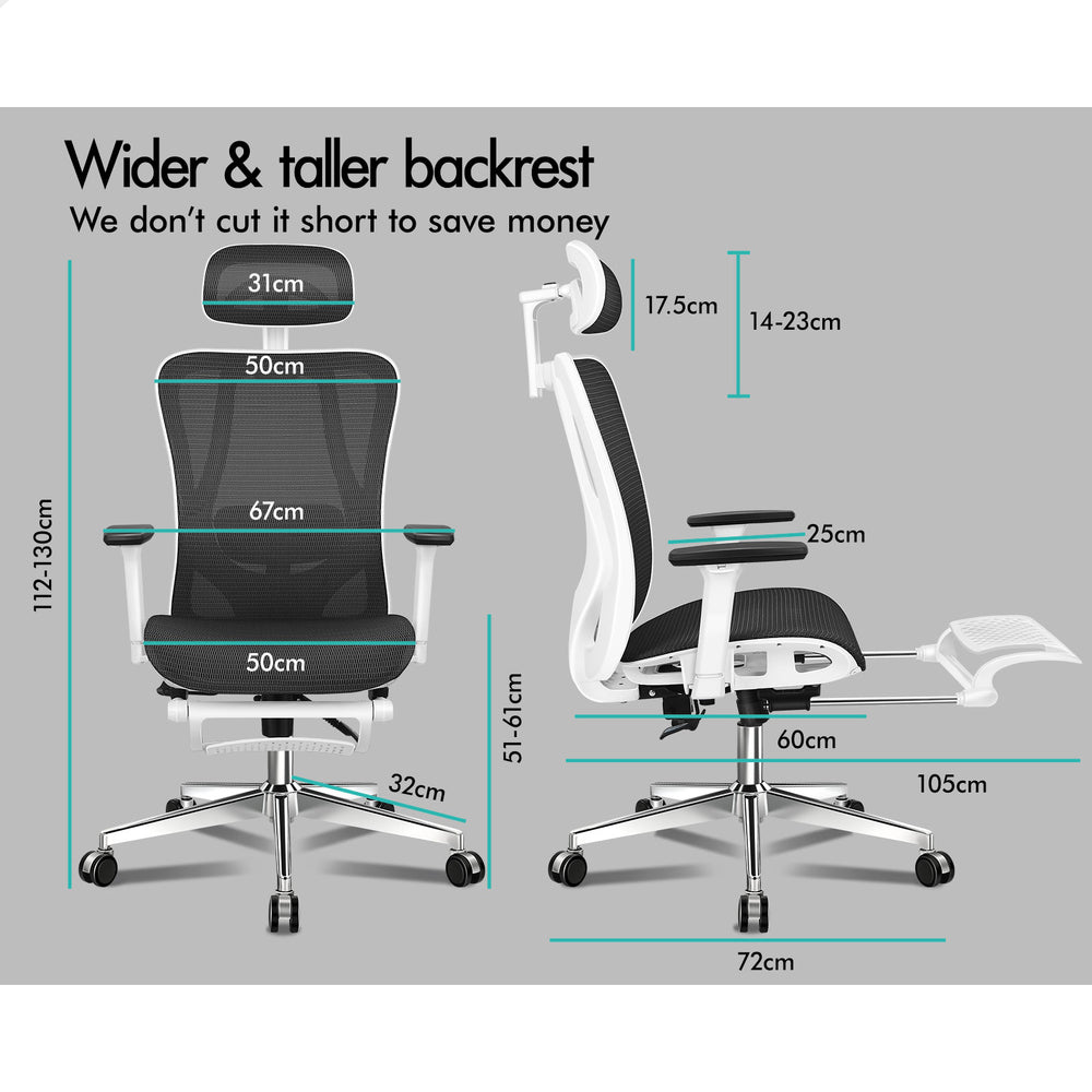 ALFORDSON Ergonomic Office Chair Mesh Seat Executive Work Computer Gaming