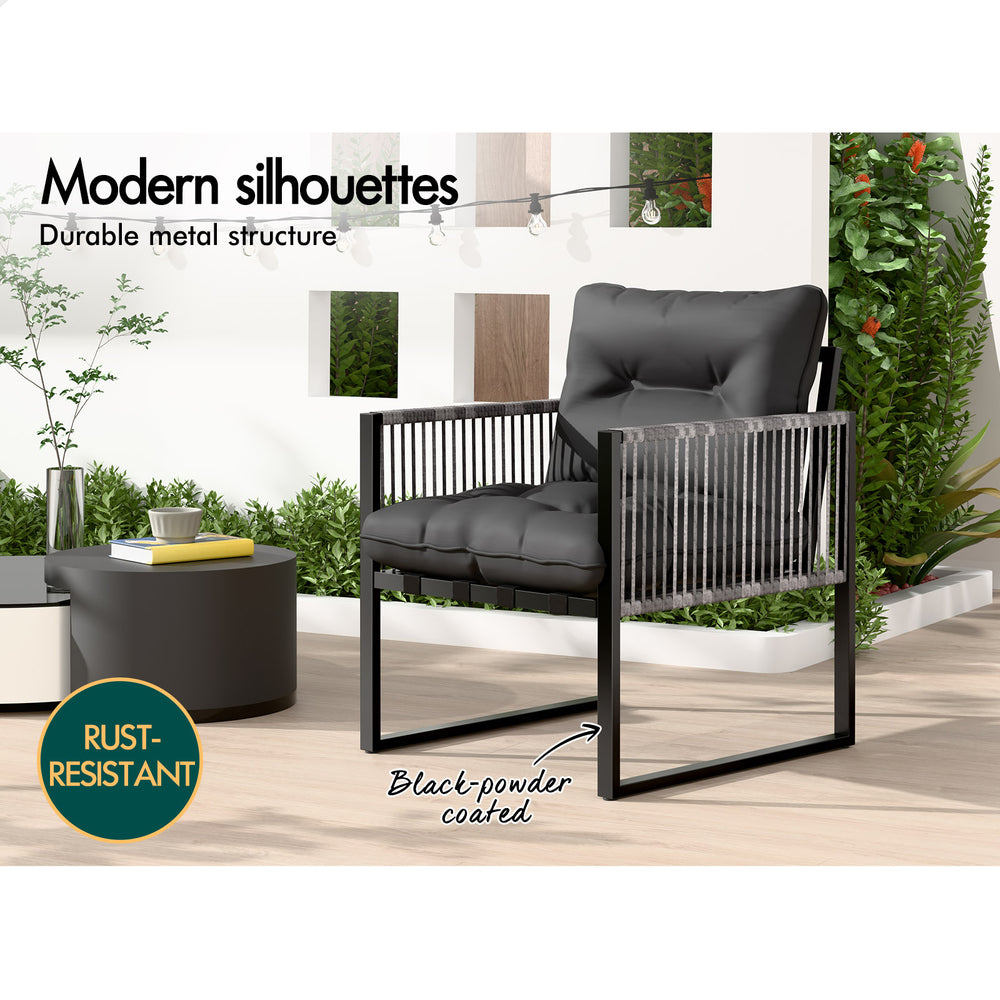 ALFORDSON Outdoor Furniture Dining Setting Patio Table Chairs Set Wicker Lounge