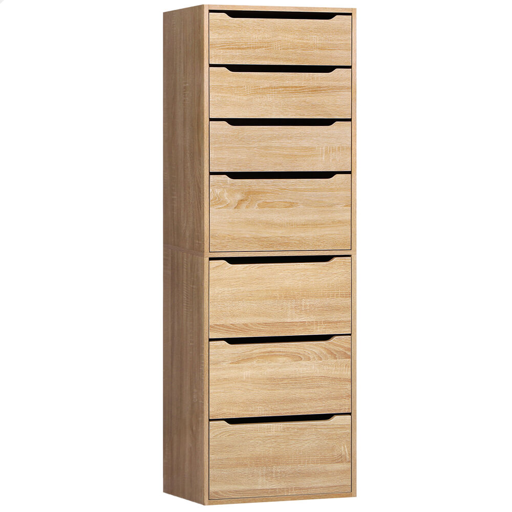 ALFORDSON Chest of 7 Drawers Office Storage Cabinet Tallboy Bedroom Wood