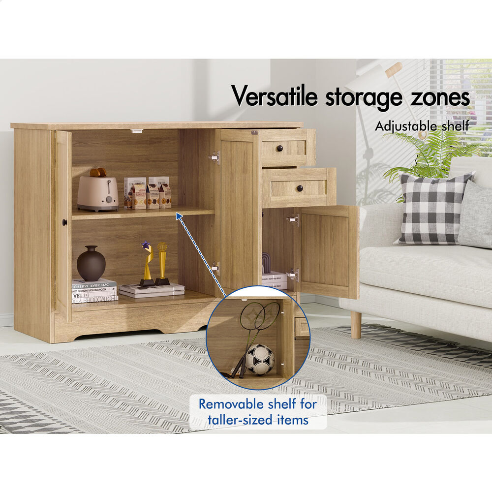 ALFORDSON Sideboard Buffet Cupboard Storage Cabinet Hallway Kitchen Drawer Table
