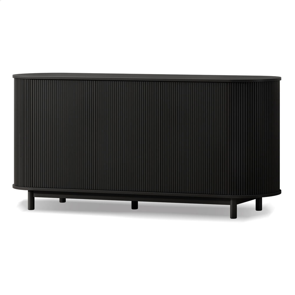 ALFORDSON Buffet Sideboard Cupboard Cabinet Storage Pantry Kitchen 3 Doors Black