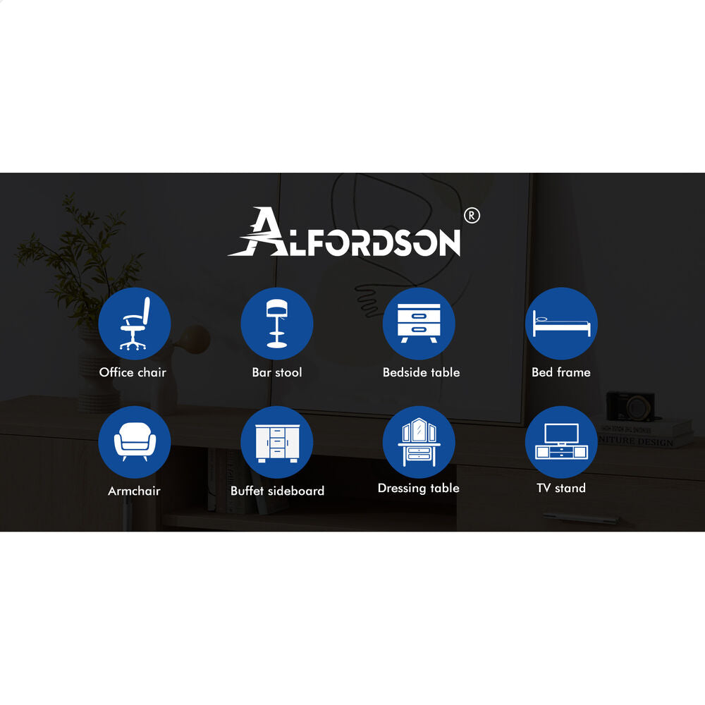 ALFORDSON Buffet Sideboard Rattan Storage Cabinet Cupboard Doors Drawers Pantry