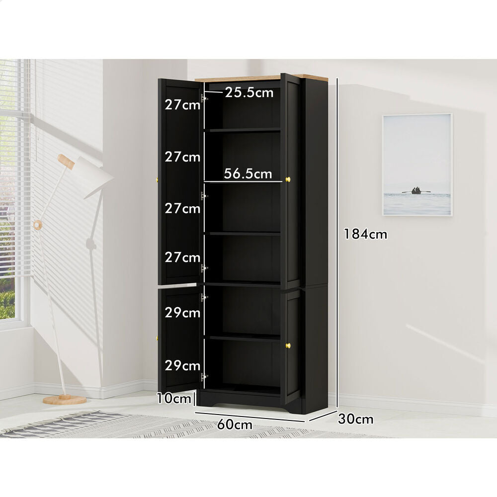 ALFORDSON Buffet Sideboard Cupboard Cabinet Kitchen Hallway Storage Shelf Black