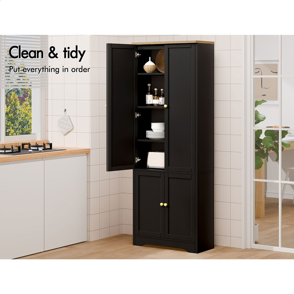 ALFORDSON Buffet Sideboard Cupboard Cabinet Kitchen Hallway Storage Shelf Black