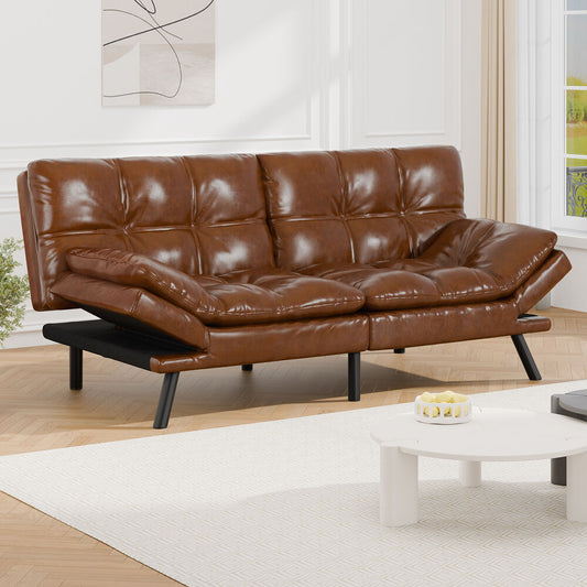 ALFORDSON Sofa Bed Couch 3 Seater Lounge Recliner Leather