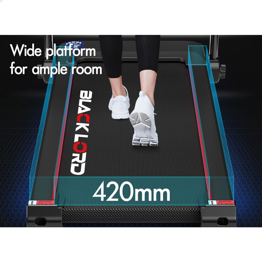 BLACK LORD Treadmill Electric Exercise Foldable Running Machine Home Gym Fitness