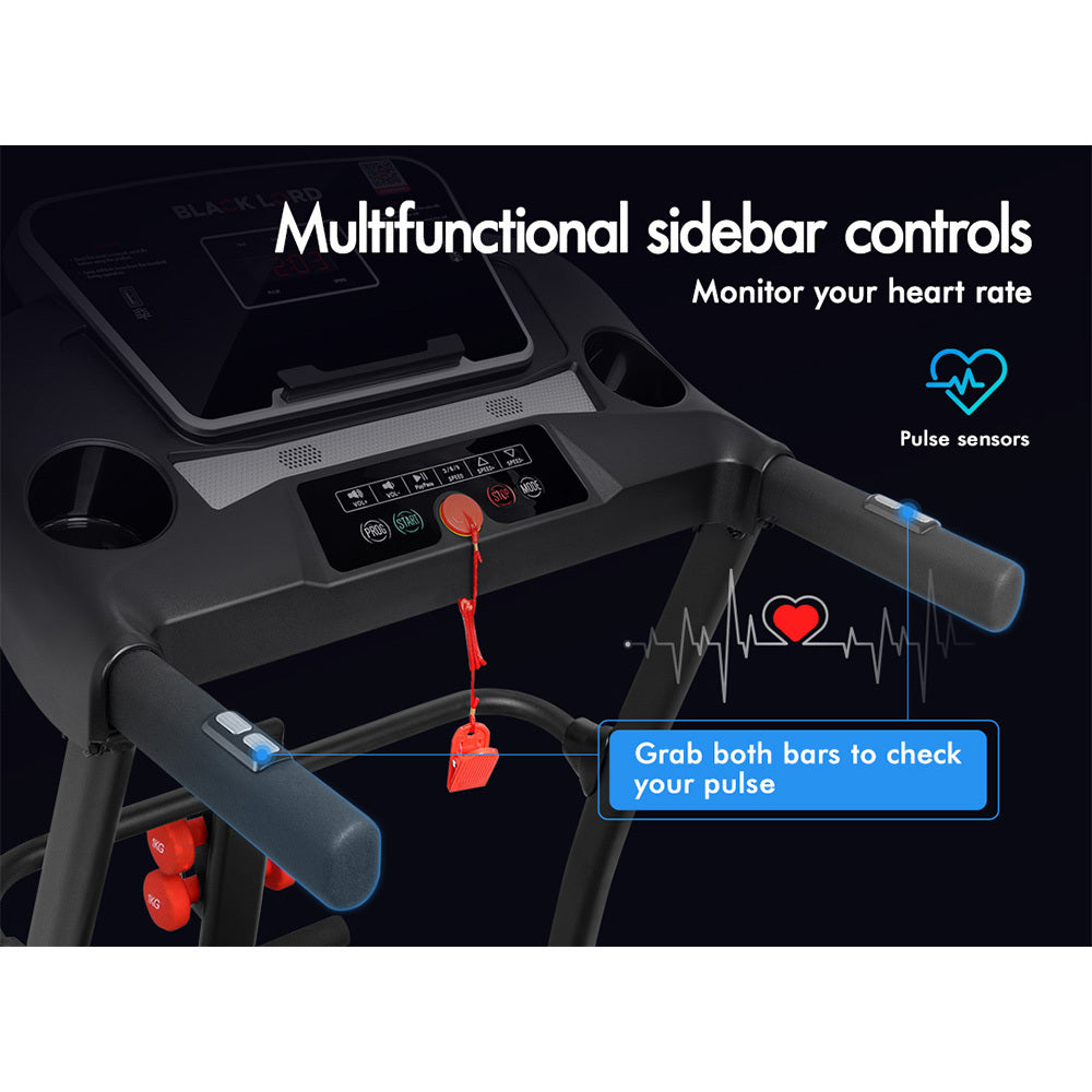 BLACK LORD Treadmill Electric Exercise Machine Run Home Gym Fitness Foldable
