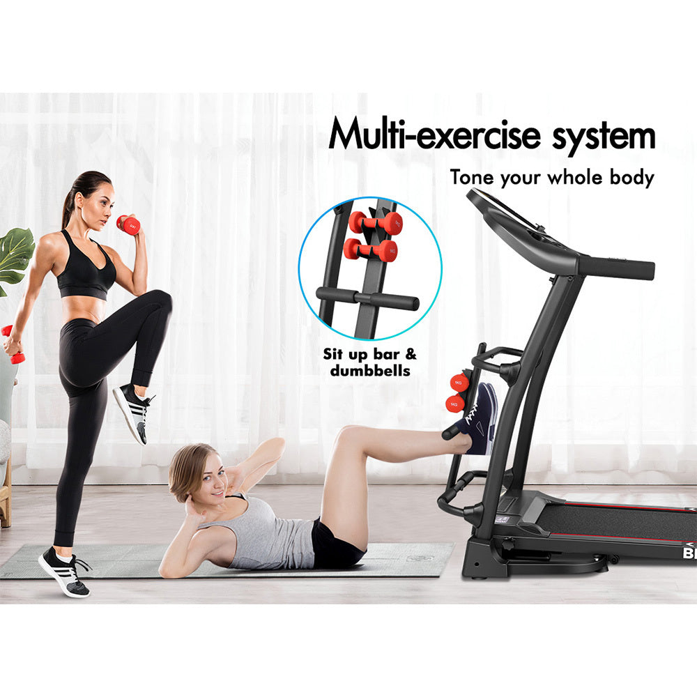 BLACK LORD Treadmill Electric Exercise Machine Run Home Gym Fitness Foldable