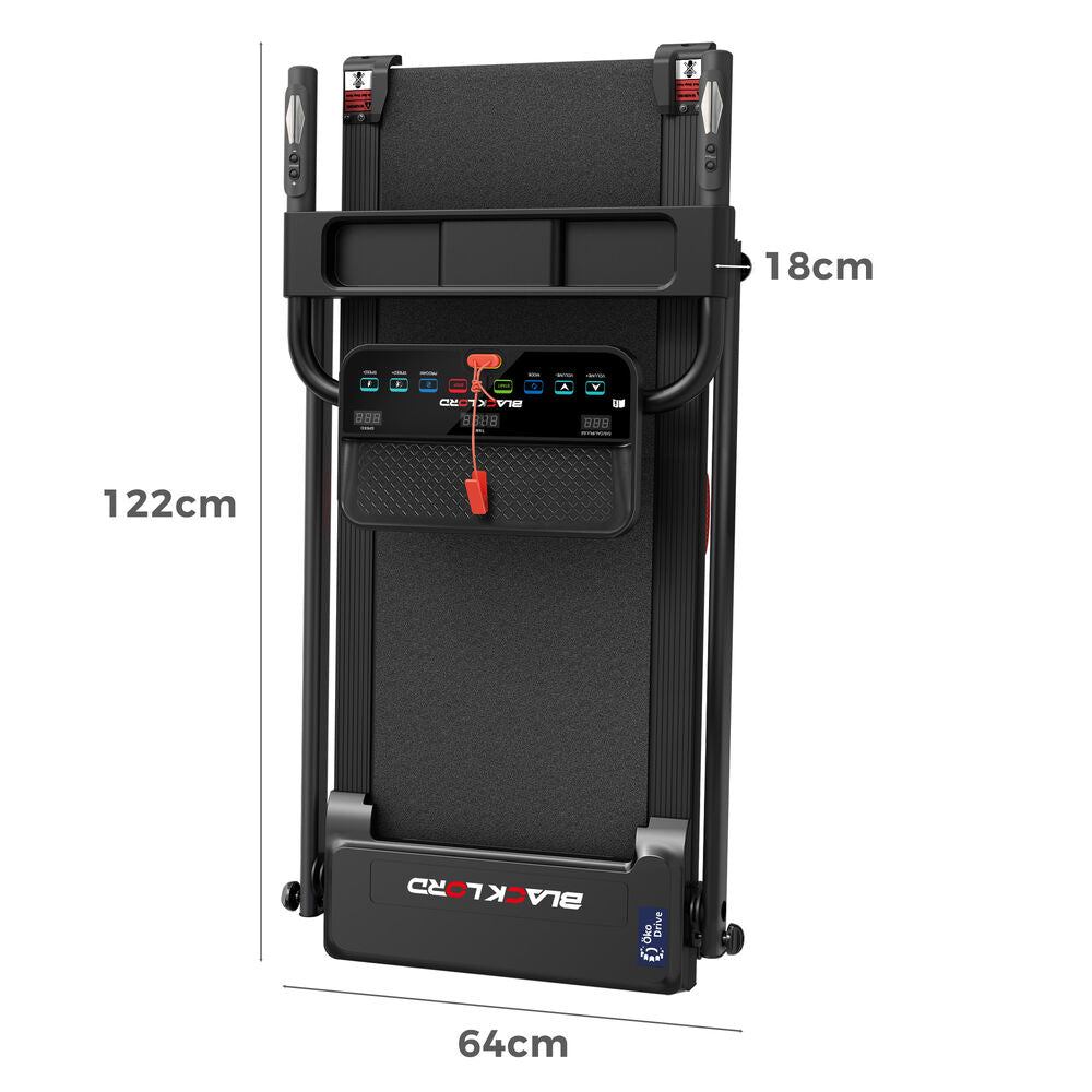 BLACK LORD Treadmill Electric Exercise Running Folding Machine Home Gym Fitness