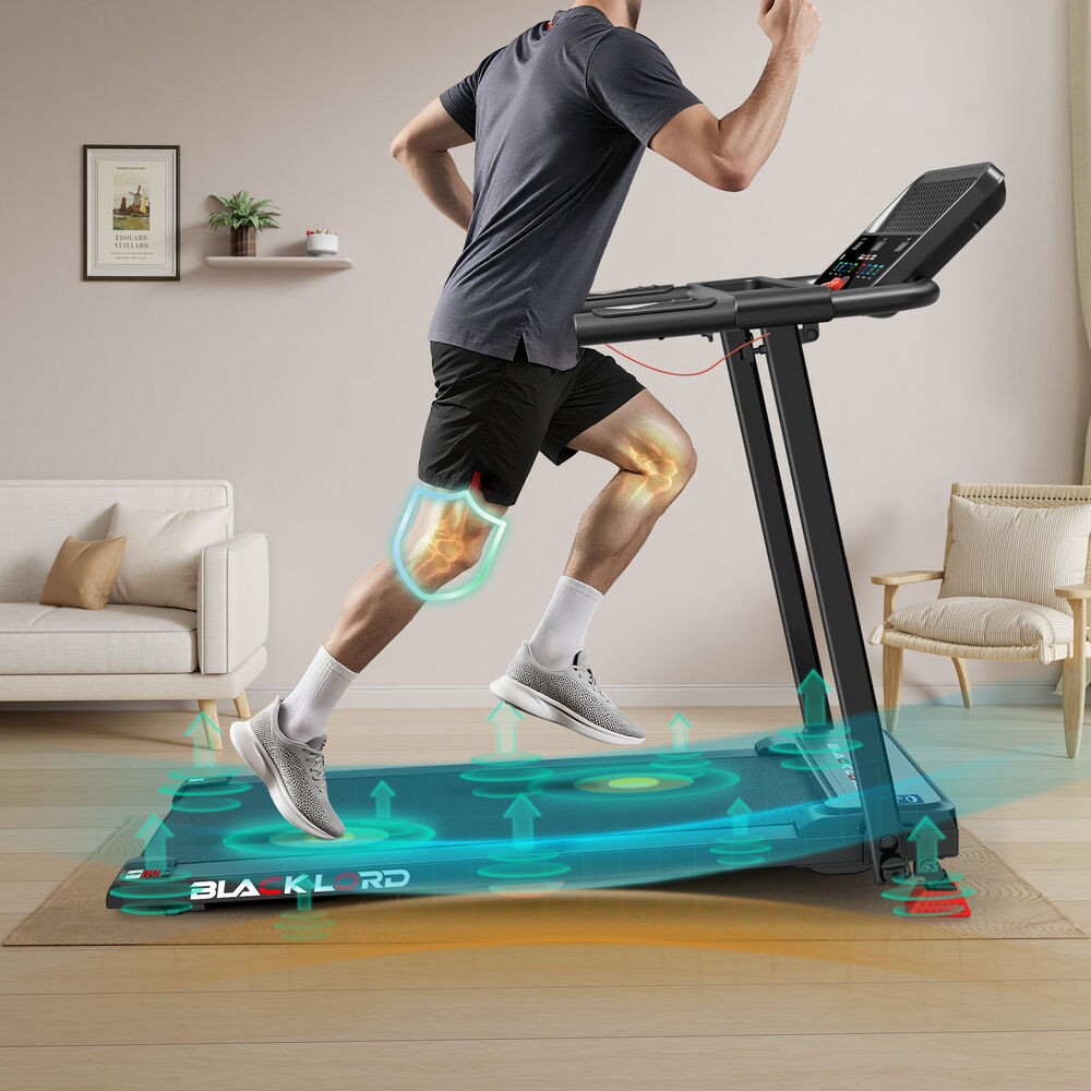 BLACK LORD Treadmill Electric Exercise Running Folding Machine Home Gym Fitness