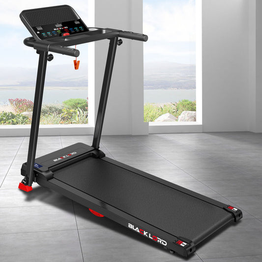 BLACK LORD Treadmill Electric Exercise Running Folding Machine Home Gym Fitness