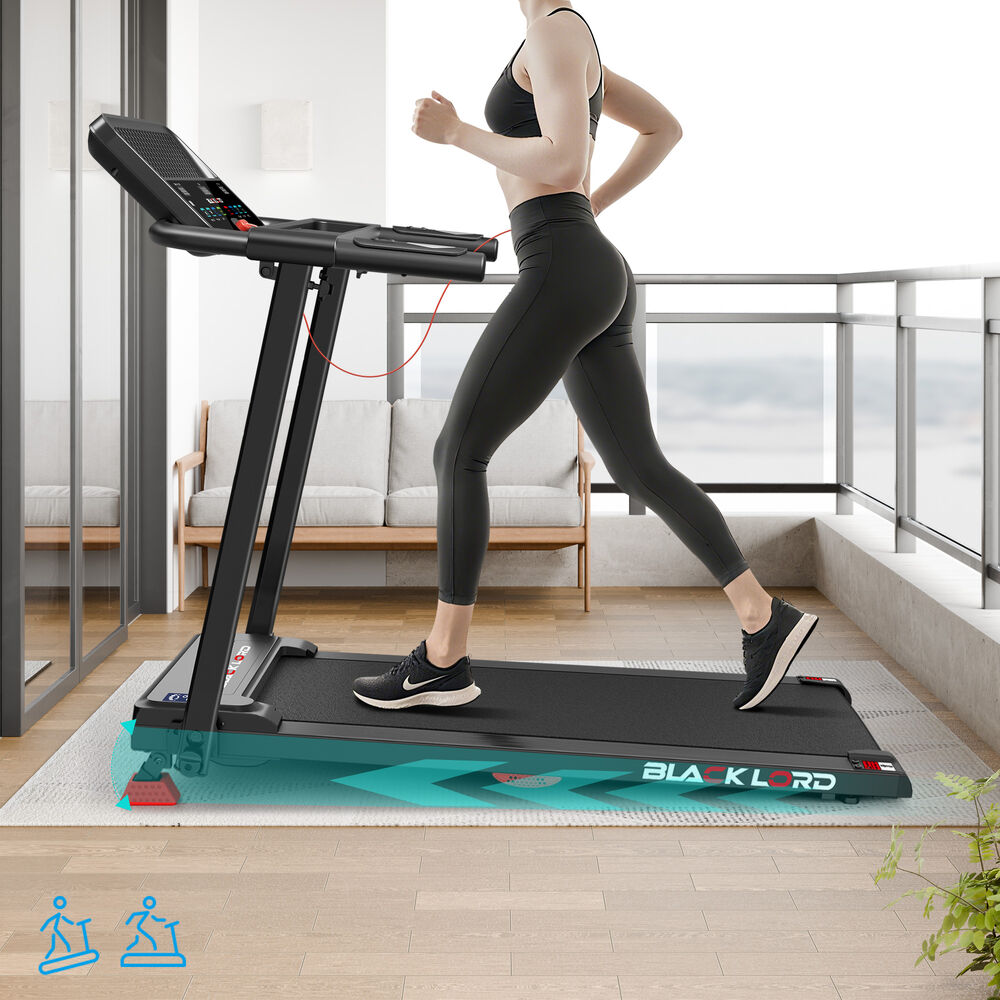 BLACK LORD Treadmill Electric Exercise Running Folding Machine Home Gym Fitness