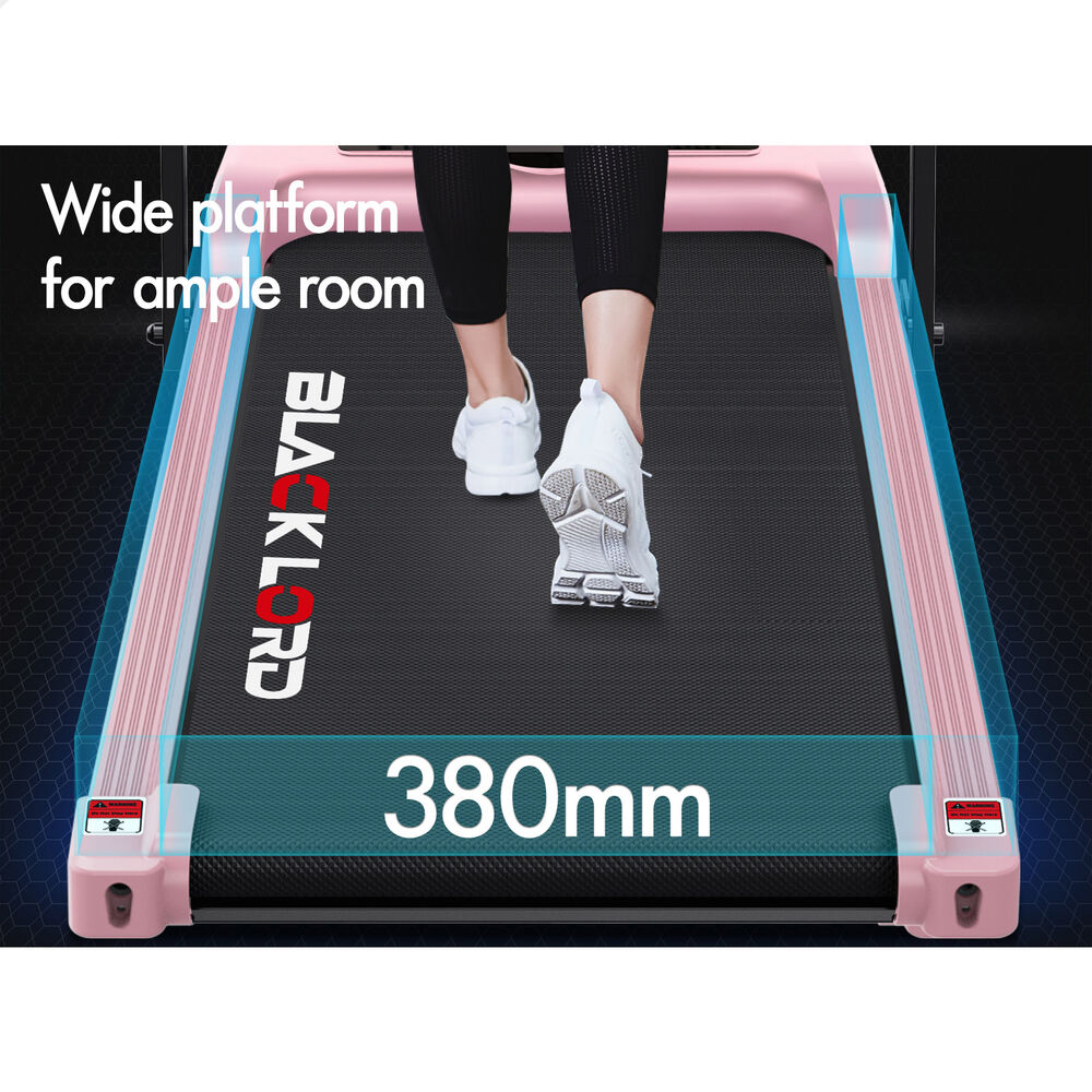 BLACK LORD Treadmill Electric Walking Pad Folding Fitness Machine Home Gym Pink