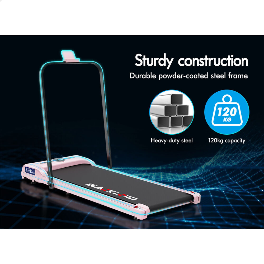 BLACK LORD Treadmill Electric Walking Pad Folding Fitness Machine Home Gym Pink