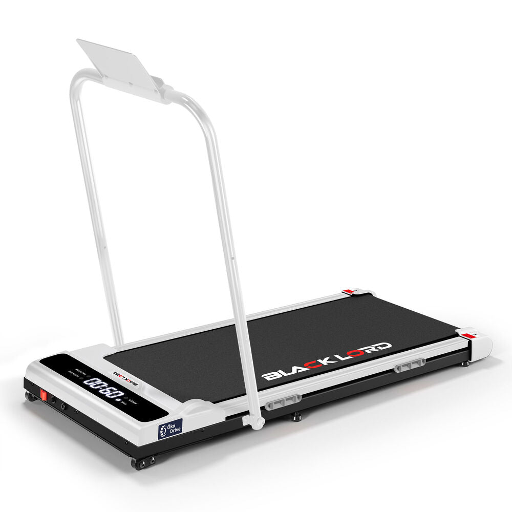 BLACK LORD Treadmill Electric Walking Pad Incline Brushless Motor Foldable White