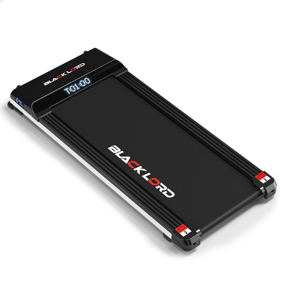BLACK LORD Treadmill Electric Walking Pad Steel Frame Under Desk Gym 410mm Black