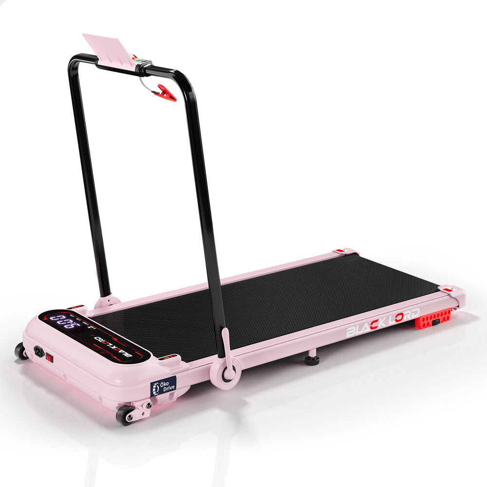 BLACK LORD Treadmill Electric Walking Pad Incline Shock Absorbers Foldable Pink