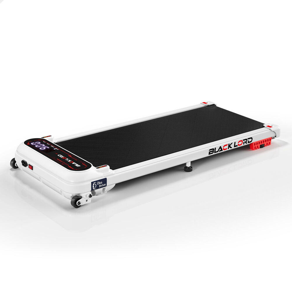 BLACK LORD Treadmill Electric Walking Pad Incline Shock Absorbers Gym White