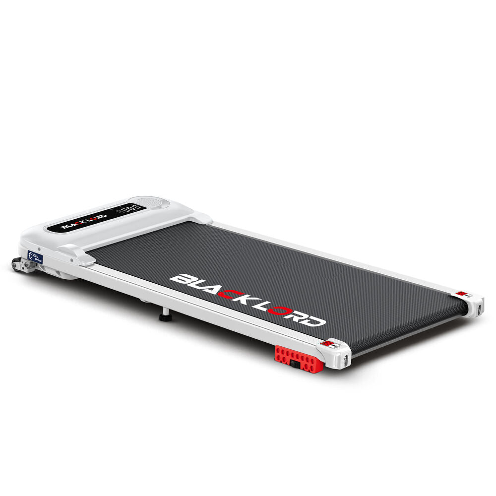 BLACK LORD Treadmill Electric Walking Pad Incline Shock Absorbers Home Gym White