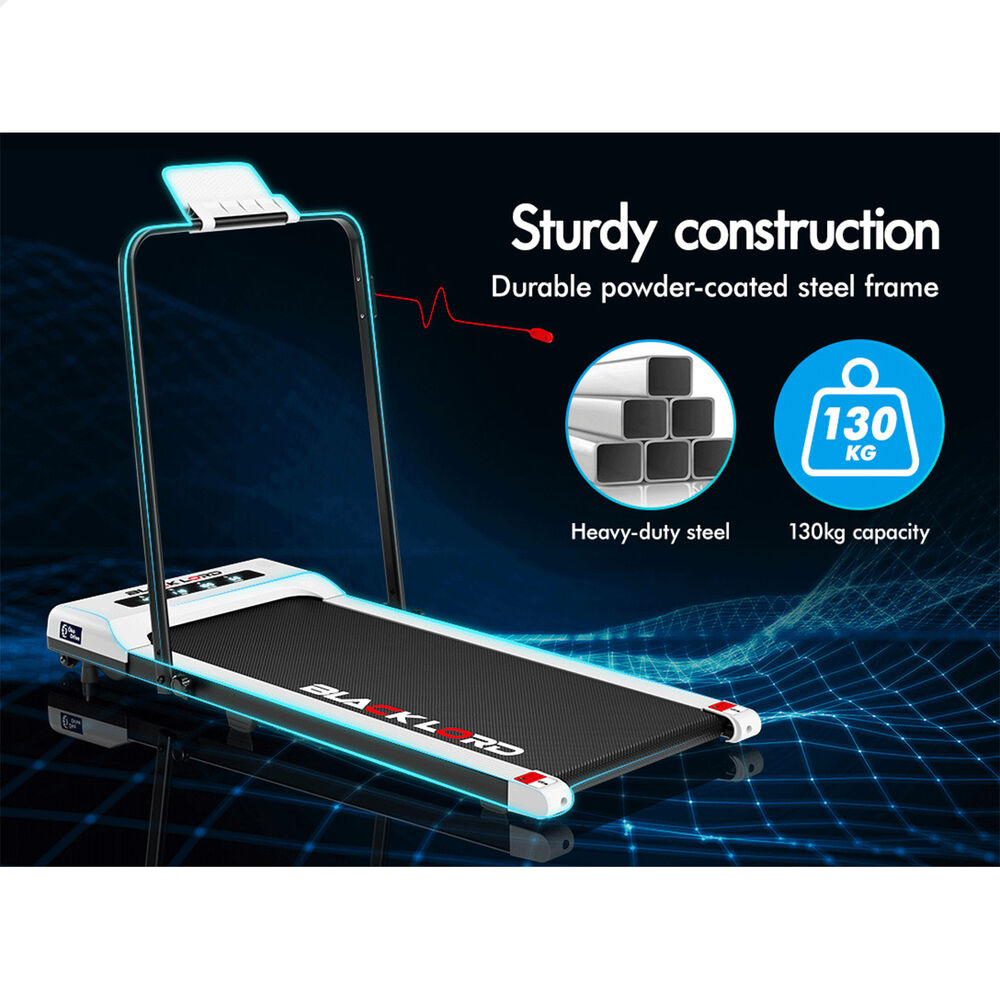 BLACK LORD Treadmill Electric Walking Pad Under Desk Foldable Gym 400mm White