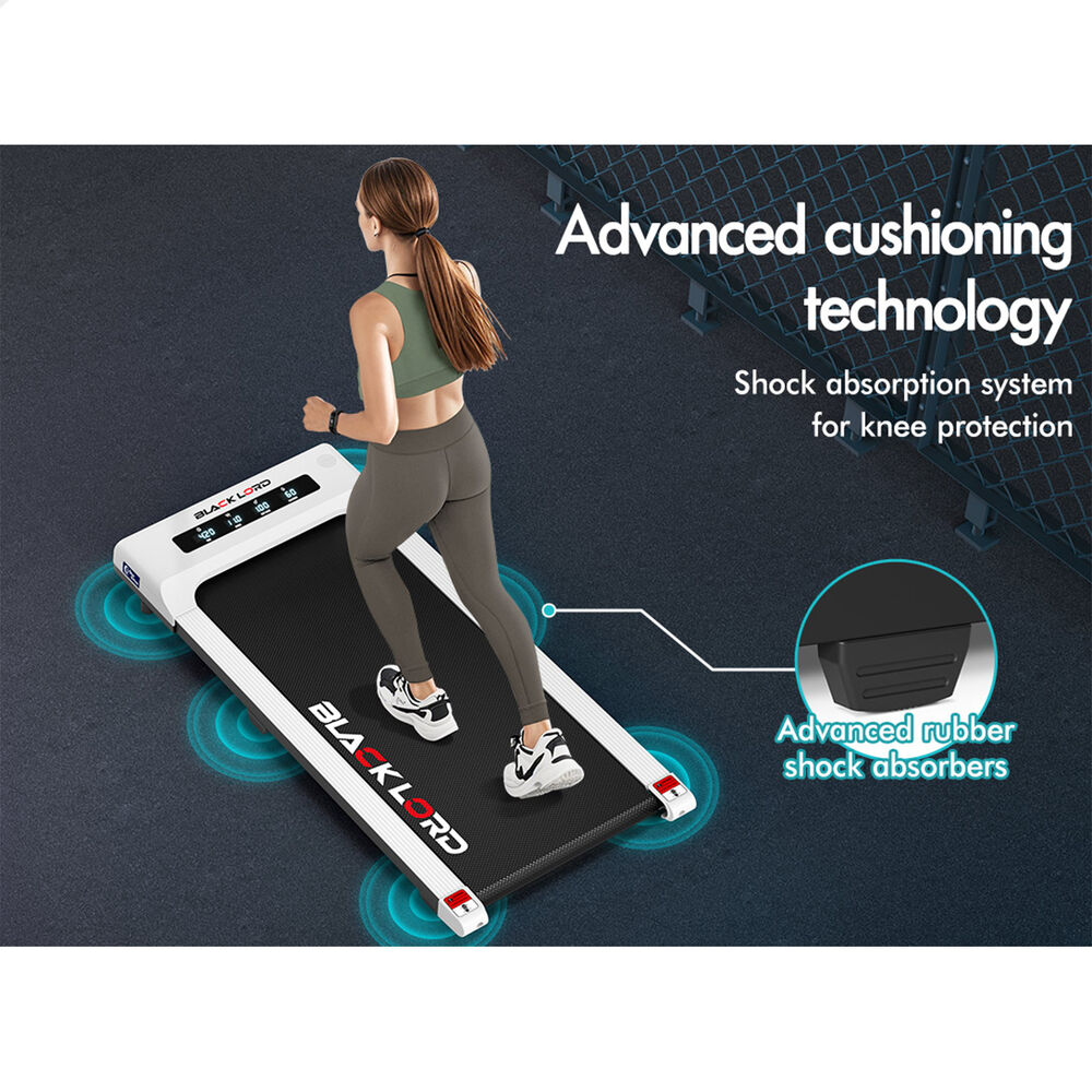 BLACK LORD Treadmill Electric Walking Pad Under Desk Home Gym 400mm White