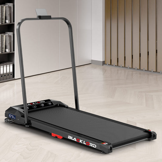 BLACK LORD Treadmill Electric Walking Pad Under Desk Home Incline Foldable Black