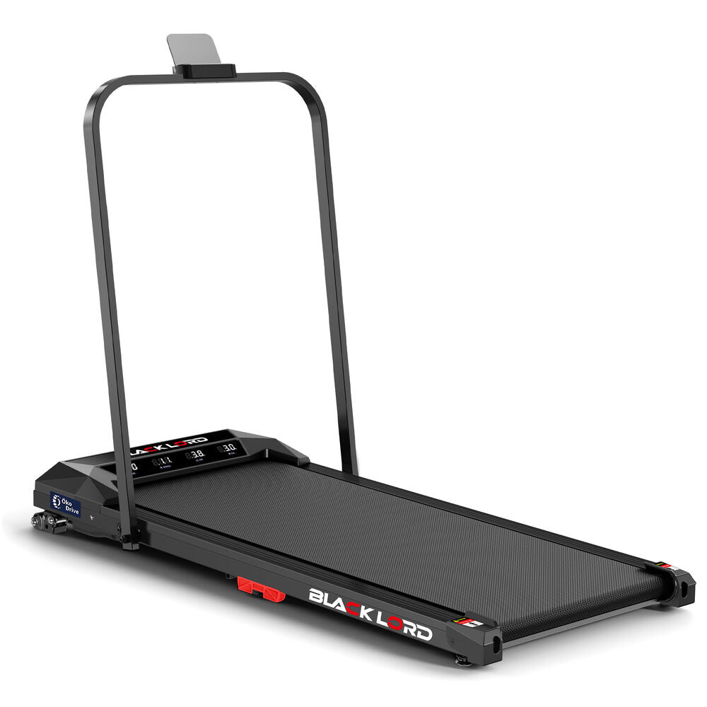 BLACK LORD Treadmill Electric Walking Pad Under Desk Home Incline Foldable Black