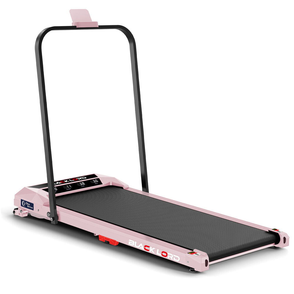 BLACK LORD Treadmill Electric Walking Pad Under Desk Home Incline Foldable Pink