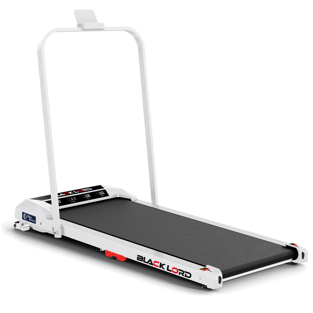 BLACK LORD Treadmill Electric Walking Pad Under Desk Home Incline Foldable White