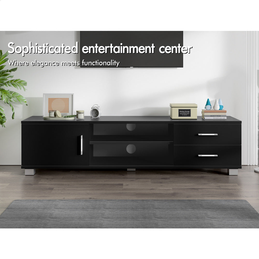 ALFORDSON Entertainment Unit TV Cabinet Stand 120cm Black