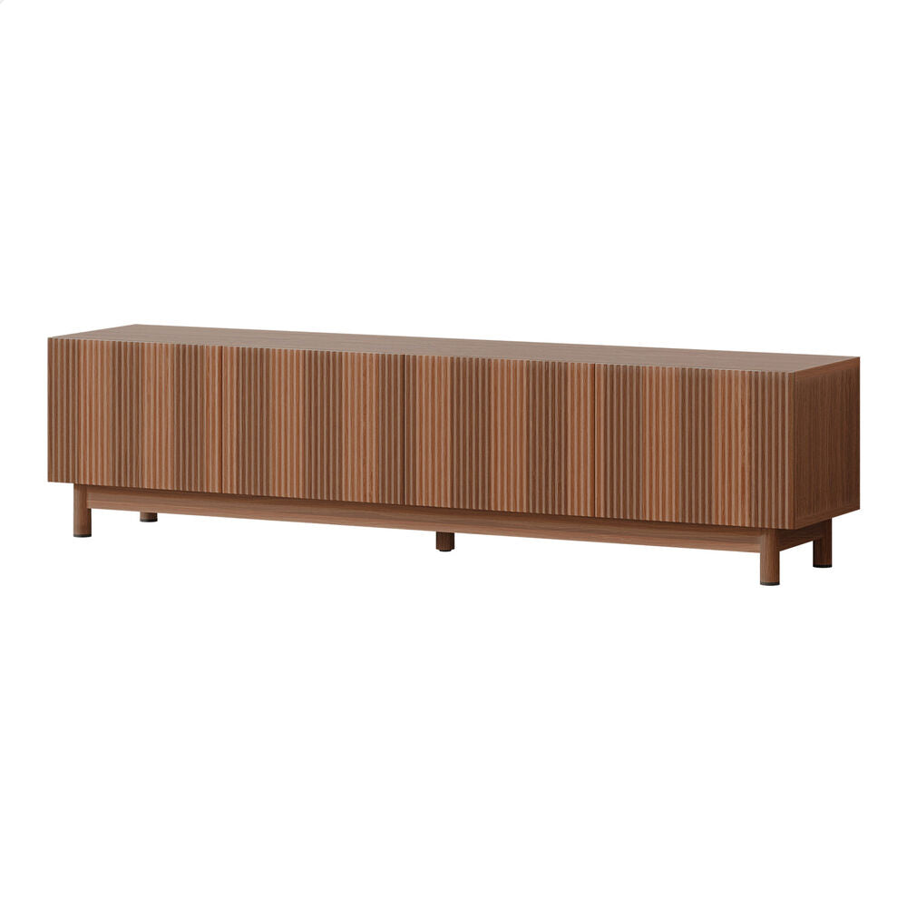 ALFORDSON TV Cabinet Entertainment Unit Stand 180cm Storage Shelves Walnut