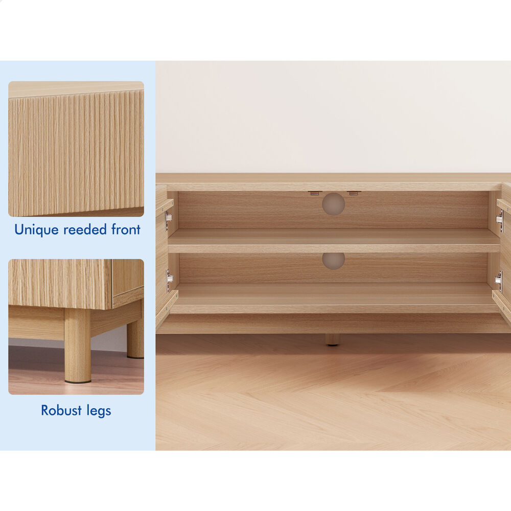 ALFORDSON Entertainment Unit TV Cabinet Stand 180cm Oak