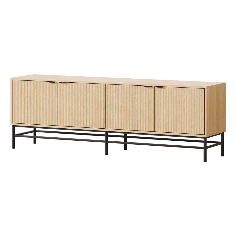 ALFORDSON Entertainment Unit TV Cabinet Stand 180cm Storage Doors 4 Tiers Shelf