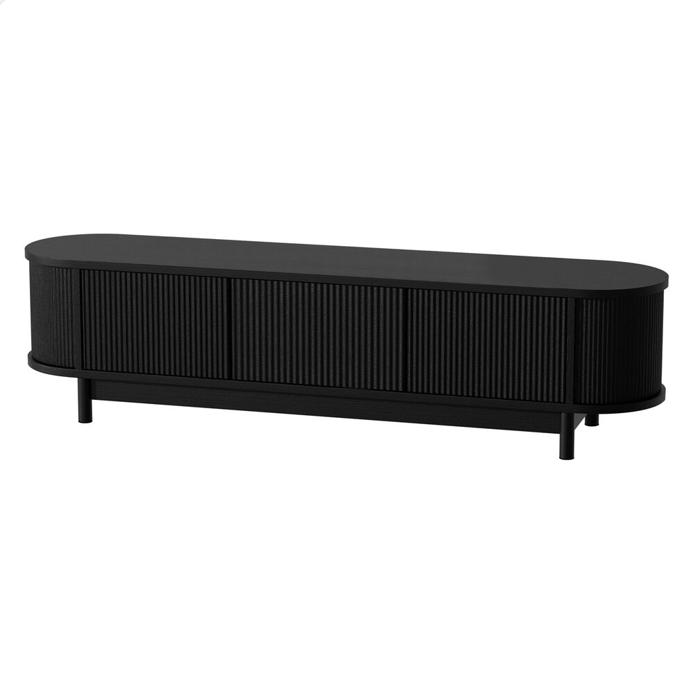 ALFORDSON TV Cabinet Entertainment Unit Stand 160cm Storage Shelf Black