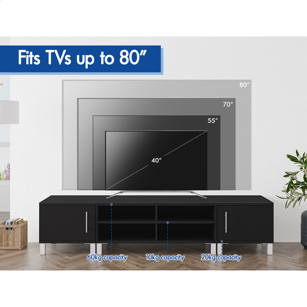ALFORDSON Entertainment Unit 190cm TV Cabinet Stand