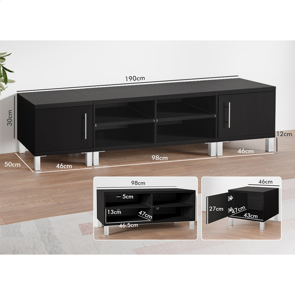 ALFORDSON Entertainment Unit 190cm TV Cabinet Stand
