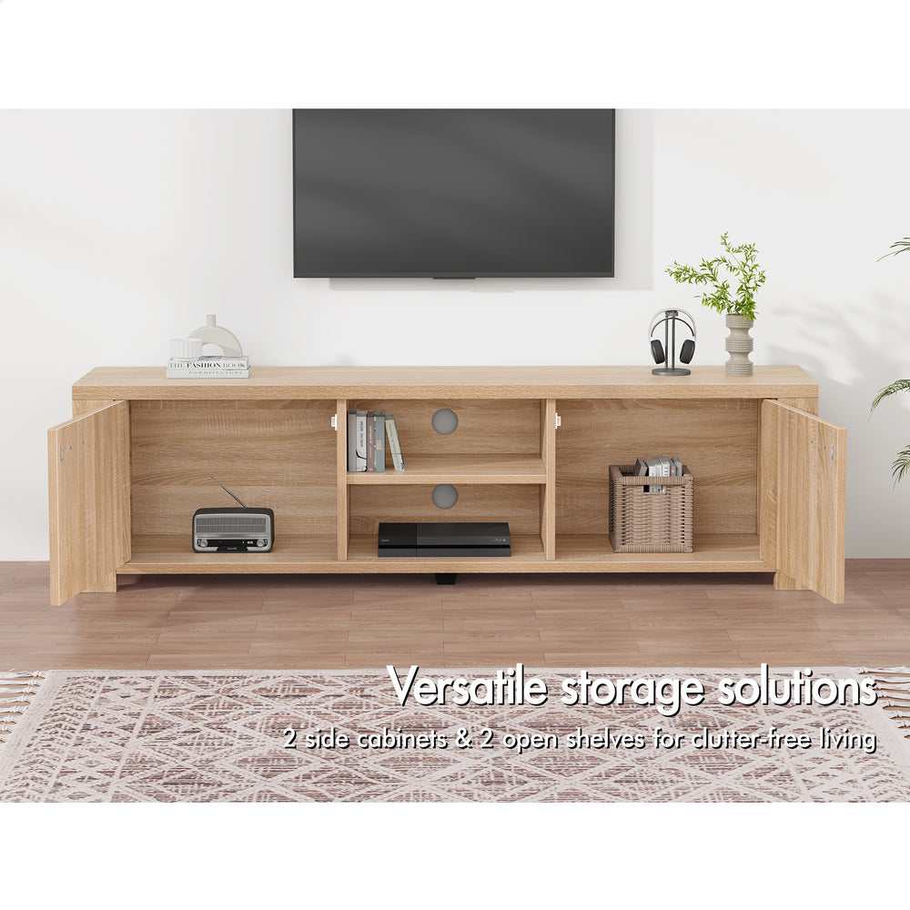 ALFORDSON Entertainment Unit TV Cabinet Stand 160cm Wood