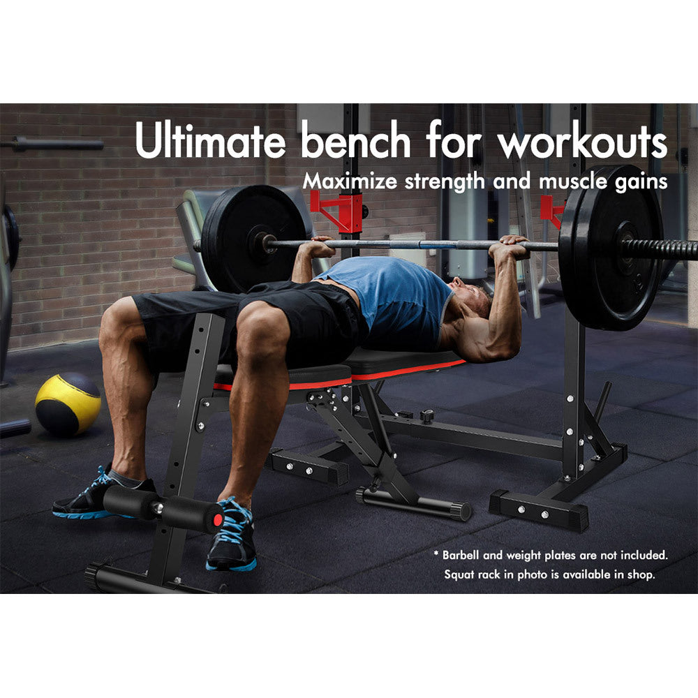 BLACK LORD Weight Bench Adjustable FID Fitness Flat Incline Decline Gym
