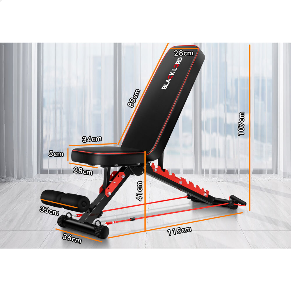 BLACK LORD Adjustable Weight Bench