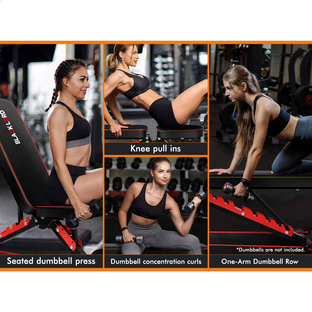 BLACK LORD Adjustable Weight Bench