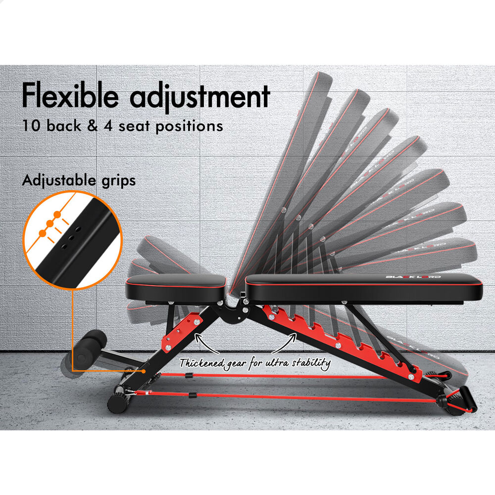 BLACK LORD Adjustable Weight Bench