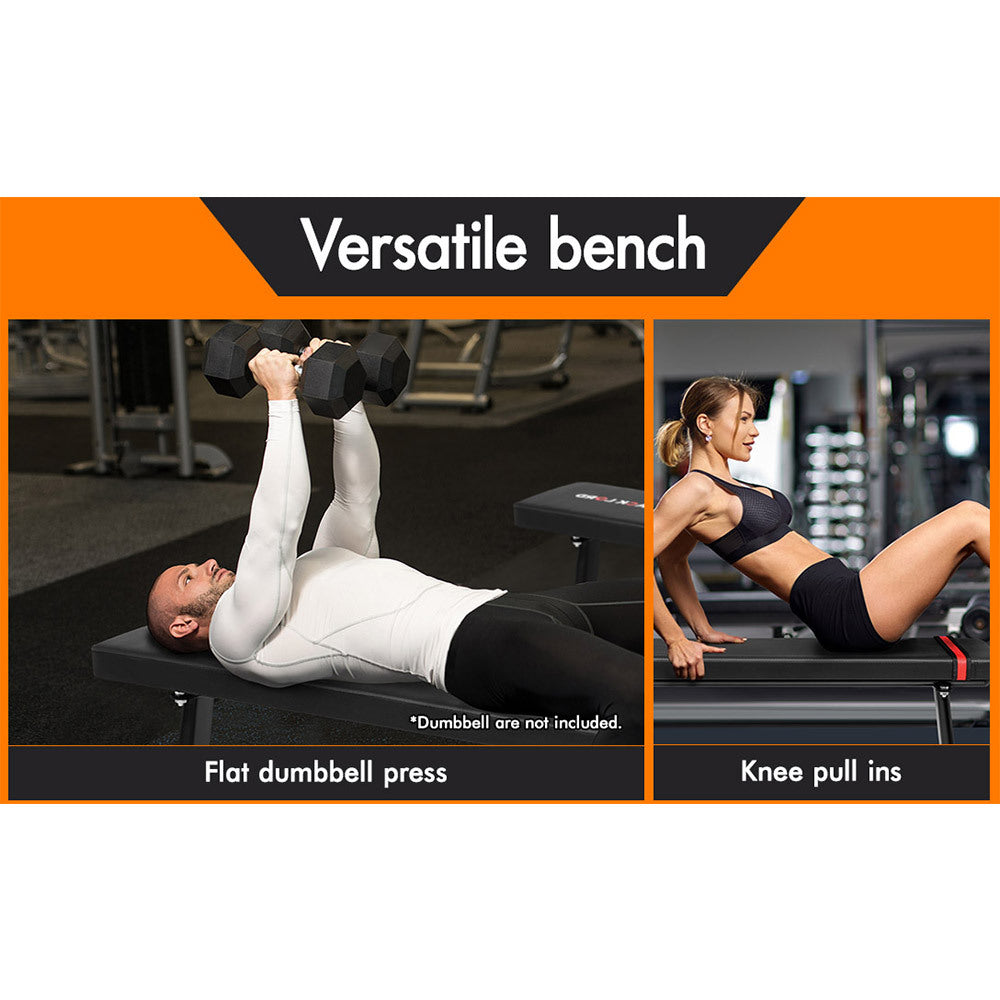 BLACK LORD Flat Weight Bench Press Squat Benches Multi-Station Fitness Gym