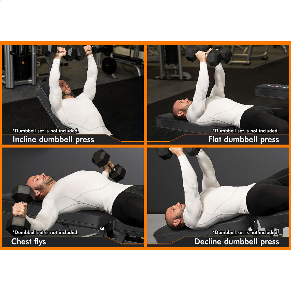 BLACK LORD Weight Bench Commercial FID Bench