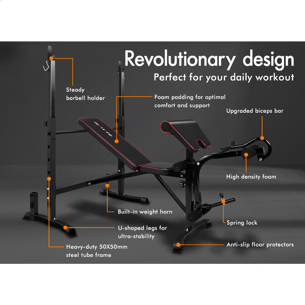 BLACK LORD Weight Bench 10in1 Multi-Station