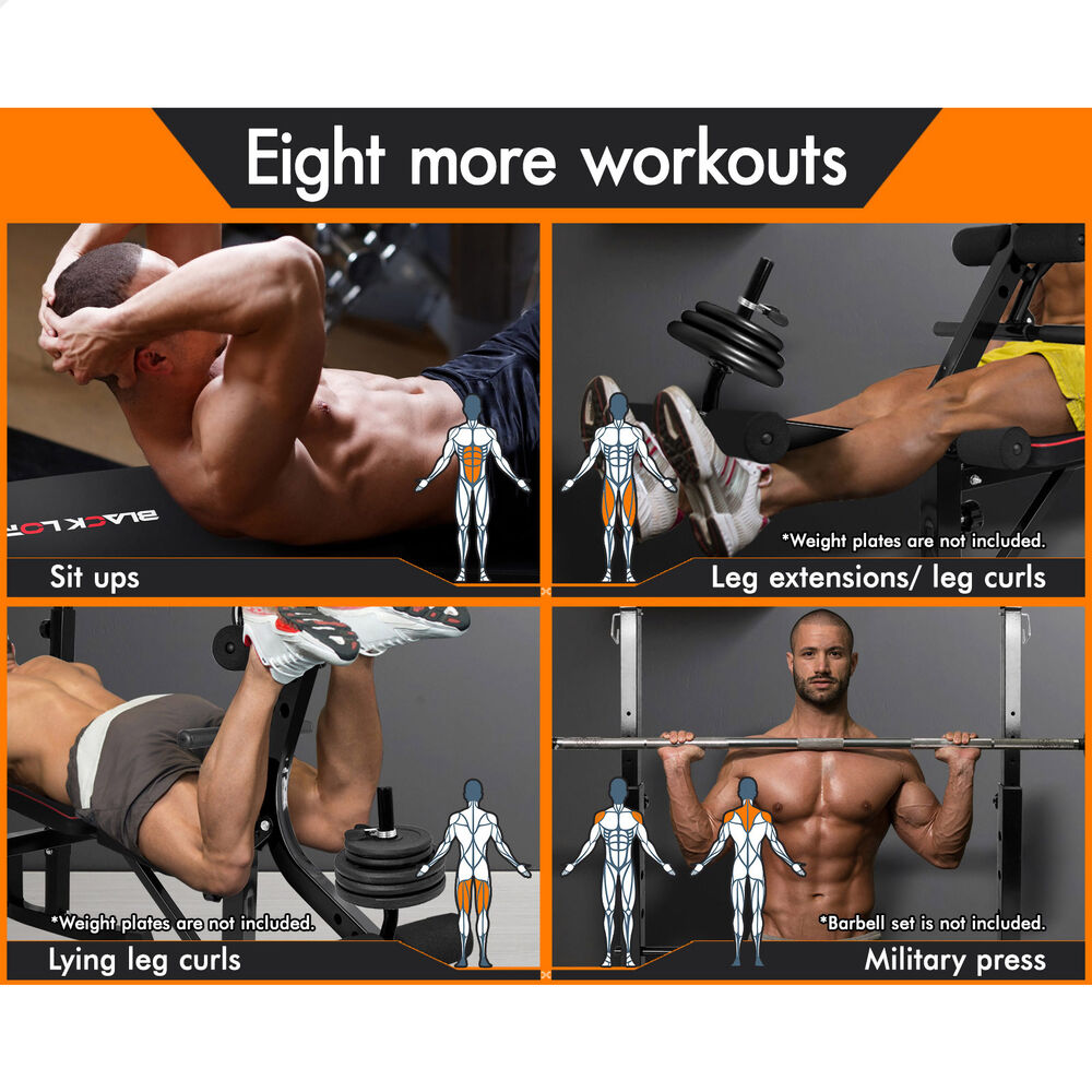 BLACK LORD Weight Bench 10in1 Multi-Station
