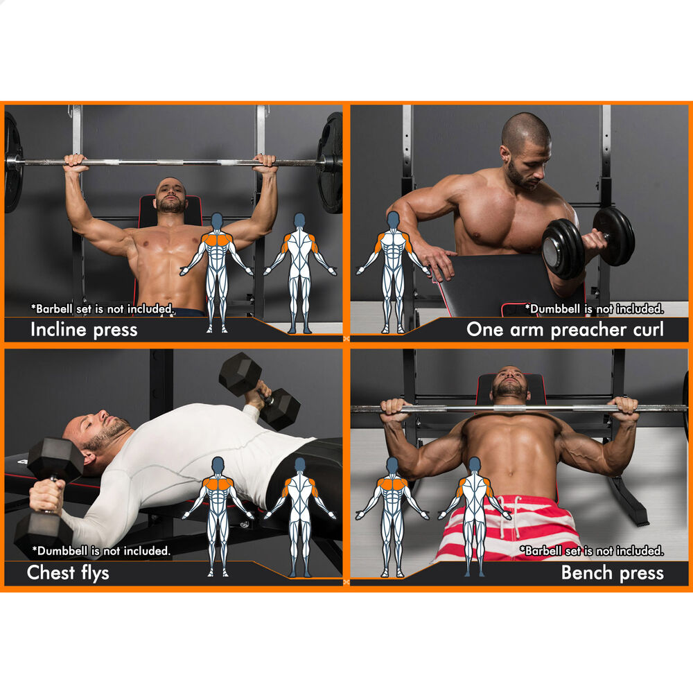 BLACK LORD Weight Bench 10in1 Multi-Station