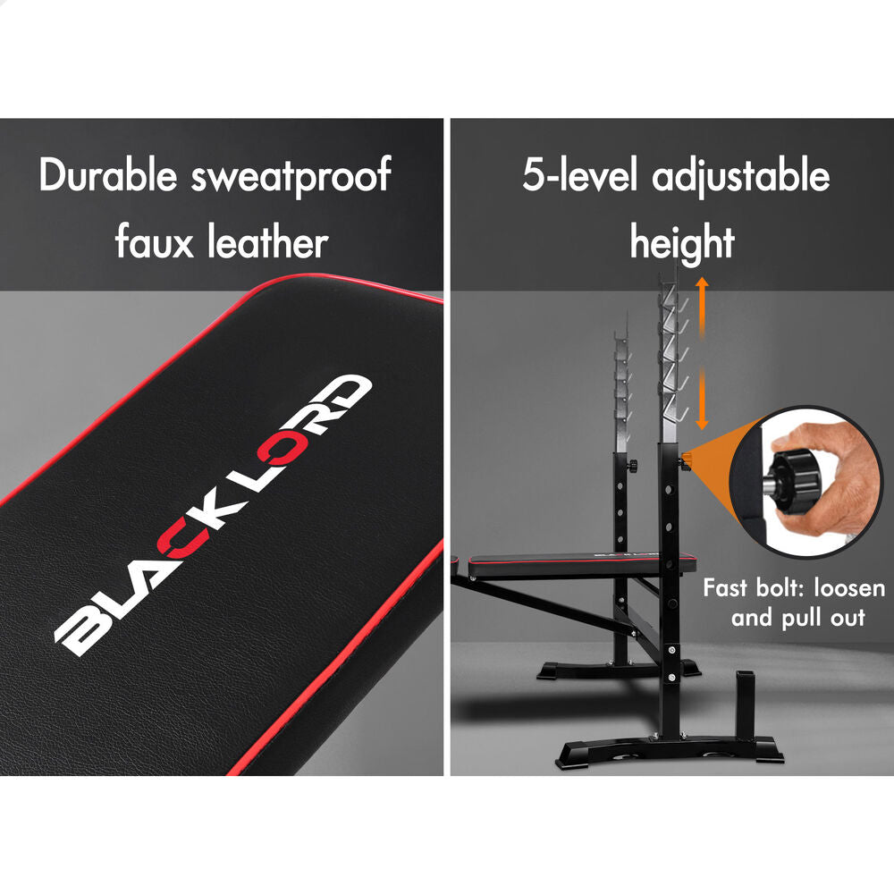BLACK LORD Weight Bench 10in1 Multi-Station
