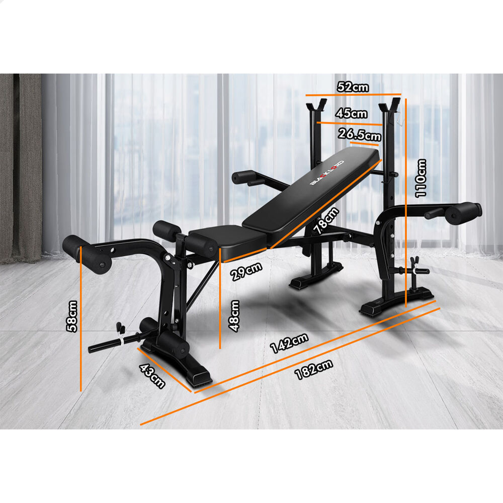 BLACK LORD Weight Bench 8in1 Multi-Station