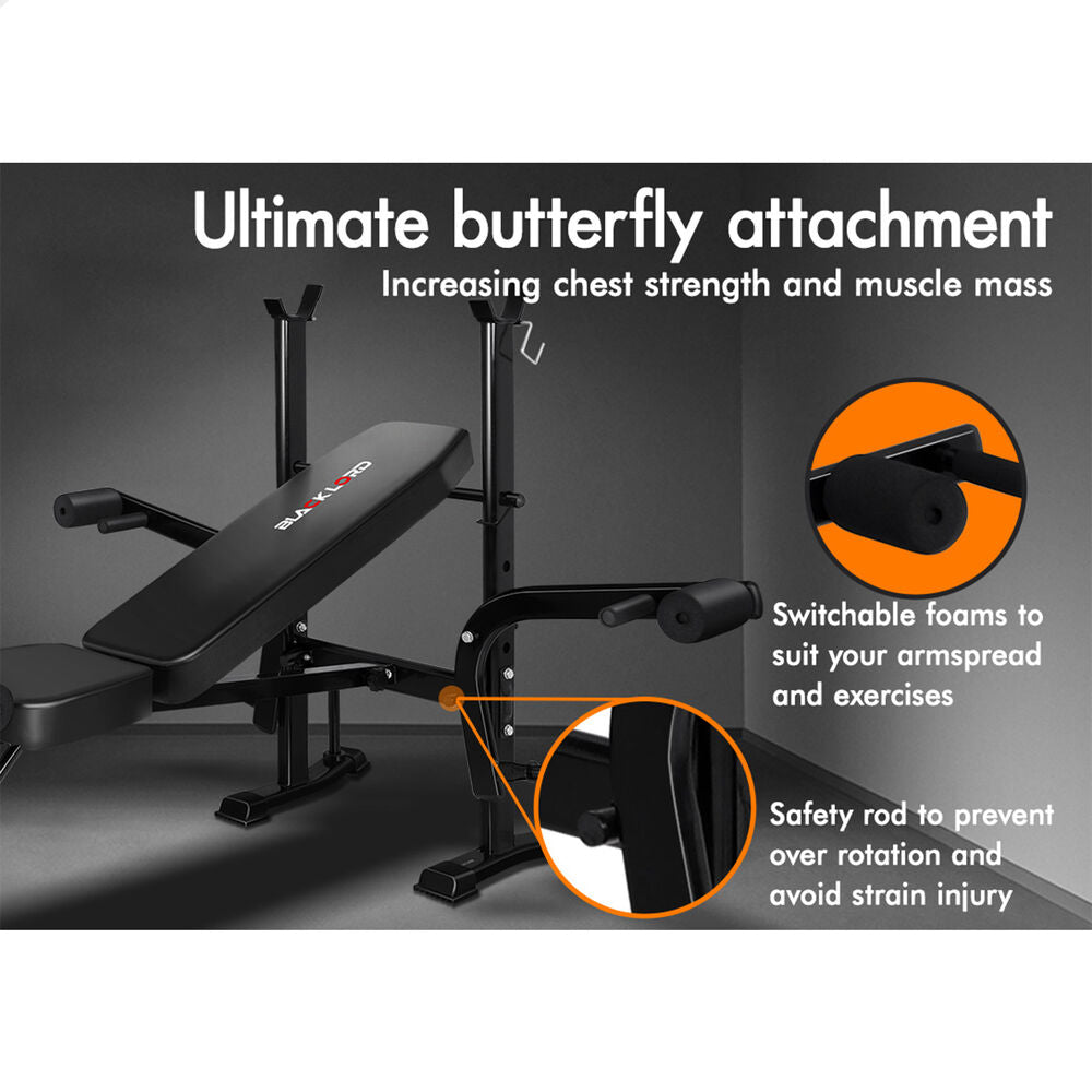 BLACK LORD Weight Bench 8in1 Multi-Station